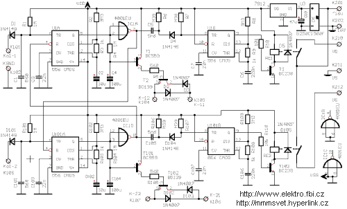 Obvod VZ pro modelové vlakové kolejiště