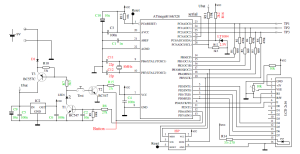 Schéma AVR testetu HW1.11